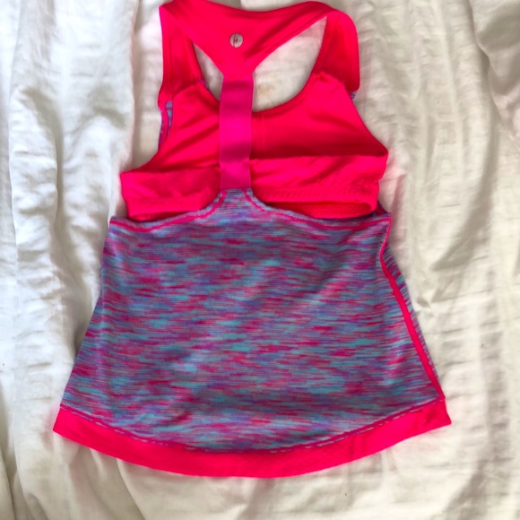 2 for $15 Cute girls workout top with built in sports bra. - Picture 2 of 4